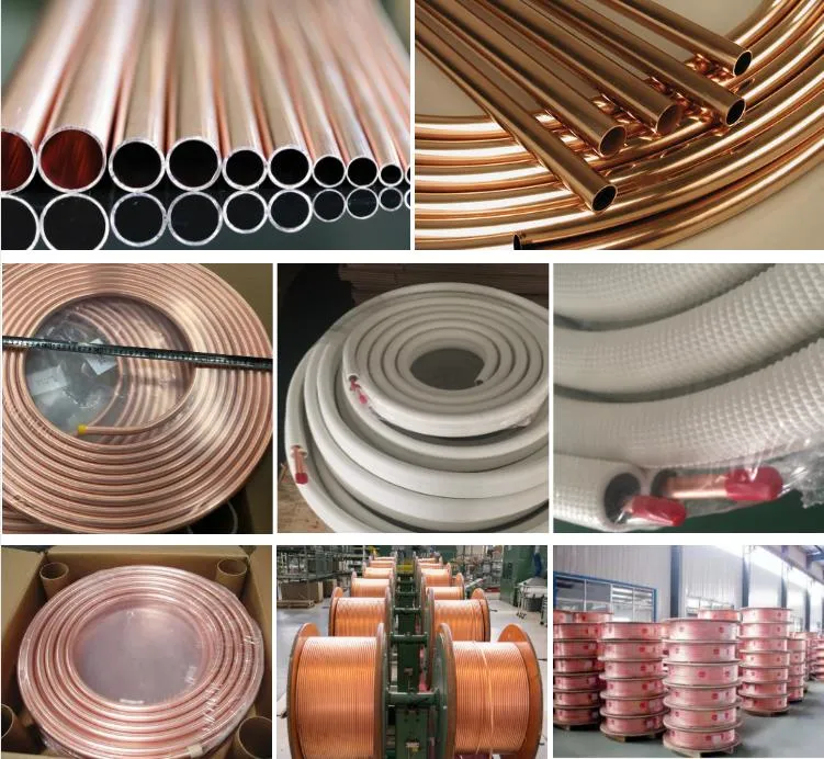 C12200 C2400 ASTM B111 Sch40 CuNi 90/10 C70600 C71500 1/2" 3/4" Copper Coil Pipe/Pancake Copper Coil Tube /Air Conditioning Refrigeration Copper Coil Tube