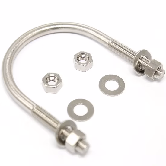 Aço inoxidável SS304 SS316L 309S 310S U Parafuso Super Duplex Hastelloy Hex Bolt 1.4529 904L 254smo Parafuso de Ombro Inconel Incoloy Monel Stud Parafuso Feito na China